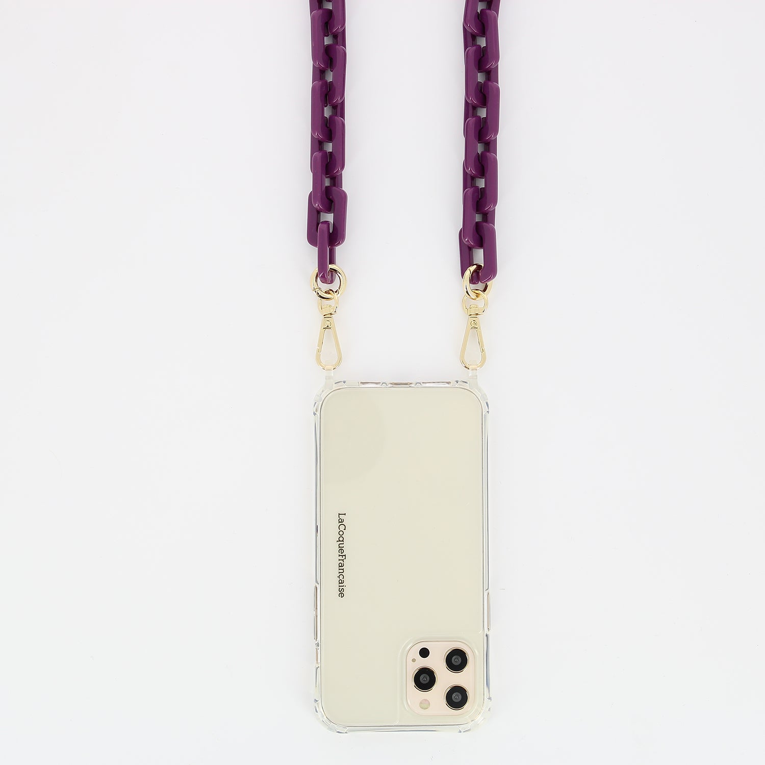 Chaine Longue Emmy Violet 120 cm