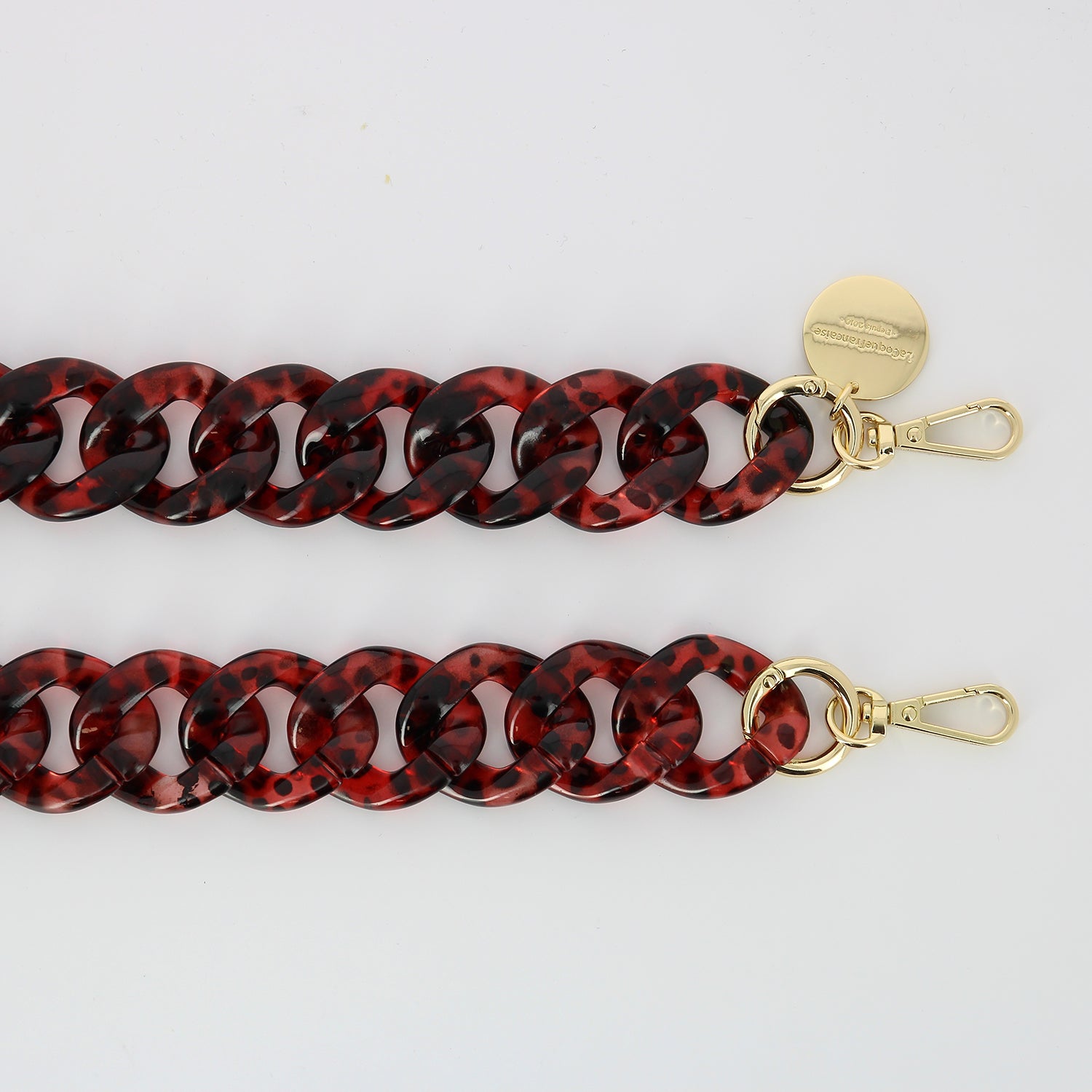 Chaine Longue Alice Rouge 120 cm