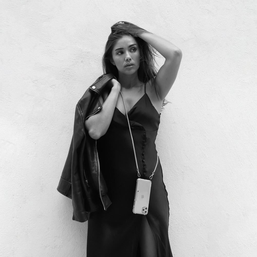 Chaine Longue Aina Argent 120 cm