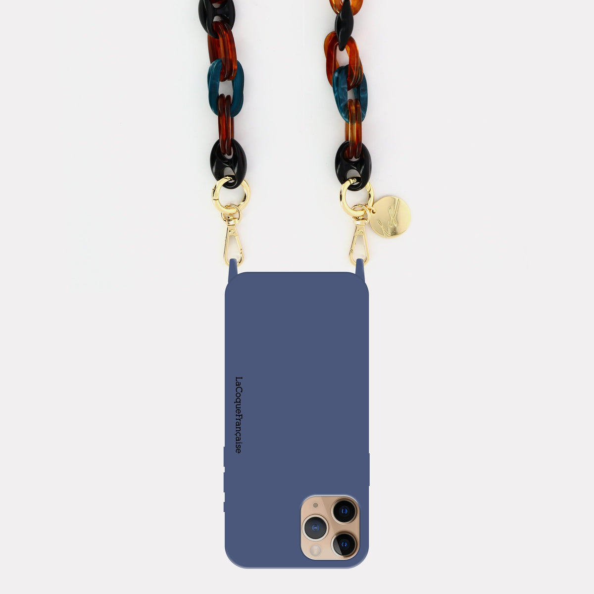 Coque Anneaux Soft Touch Bleu - 41
