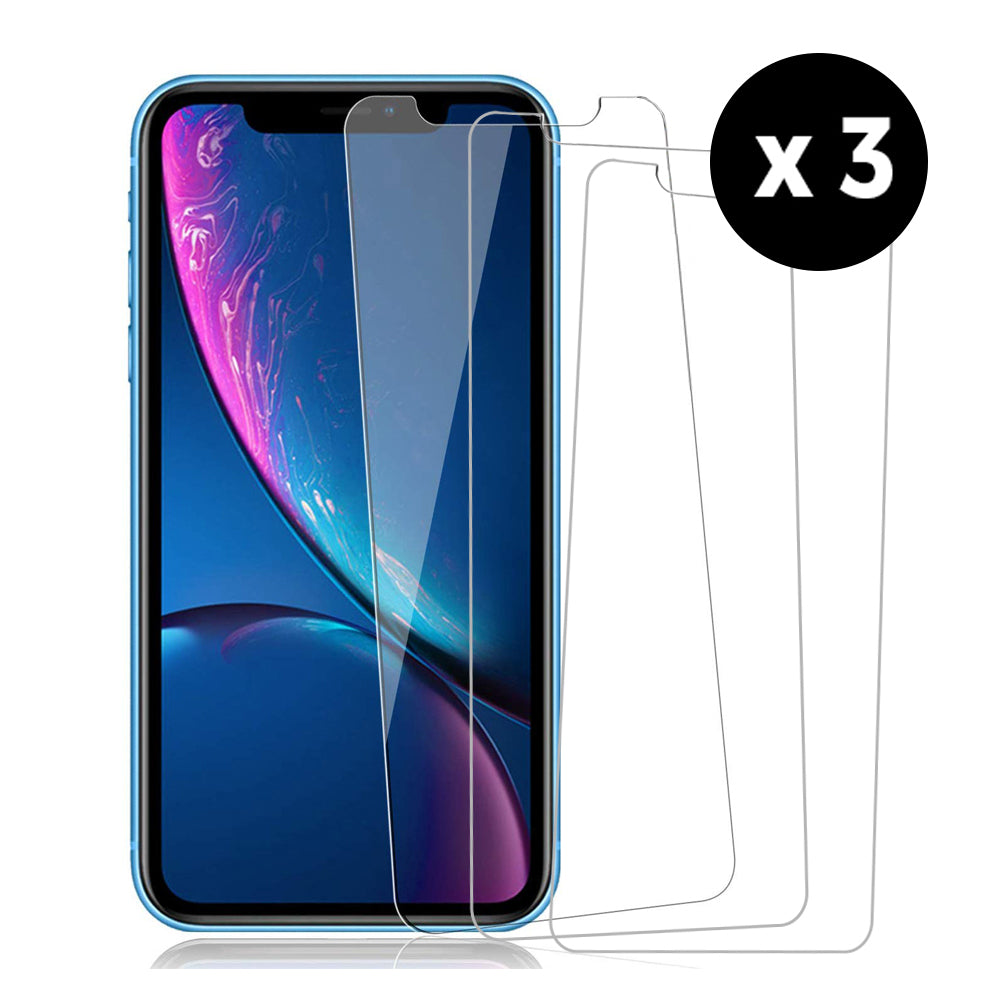 Lot De 3 Vitres Verre Trempe Transparent