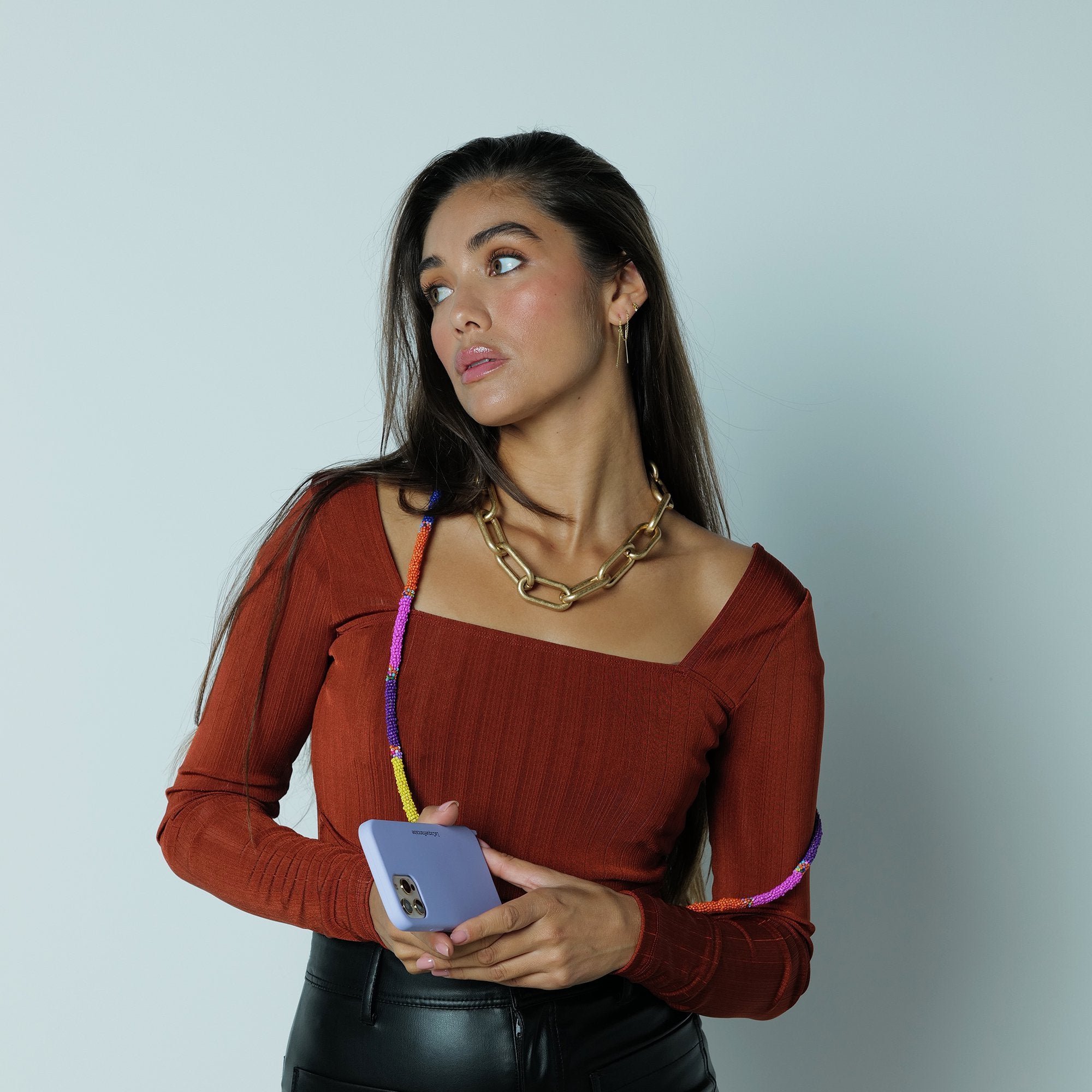 Chaine Longue Izia Multicolore 120 cm