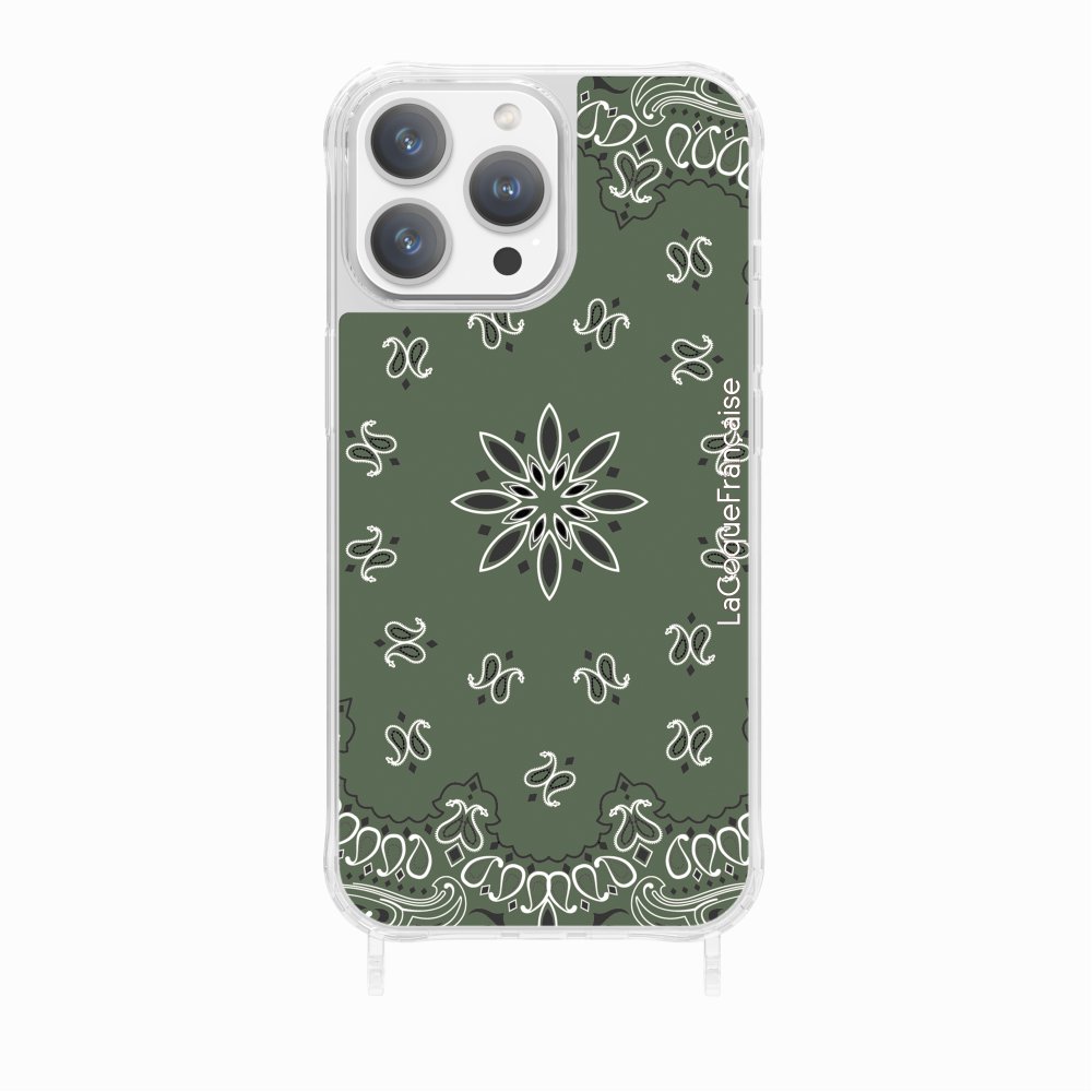 Coque Anneaux Imprimee Bandana Kaki - 15