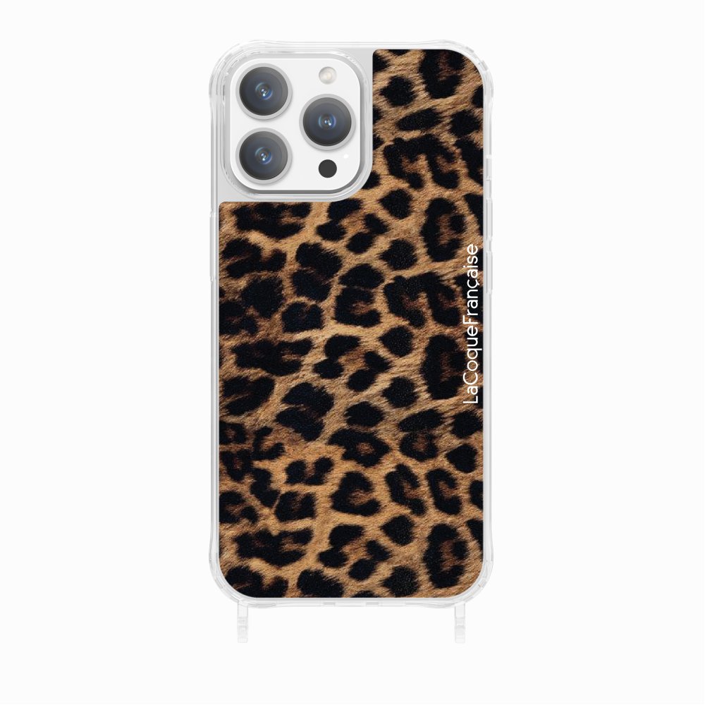 Coque Anneaux Imprimee Leopard Noir Et Brun - 15