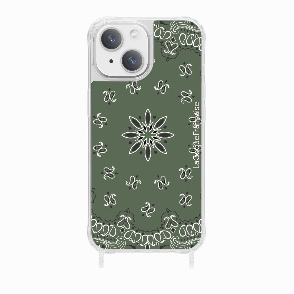 Coque Anneaux Imprimee Bandana Kaki - 17