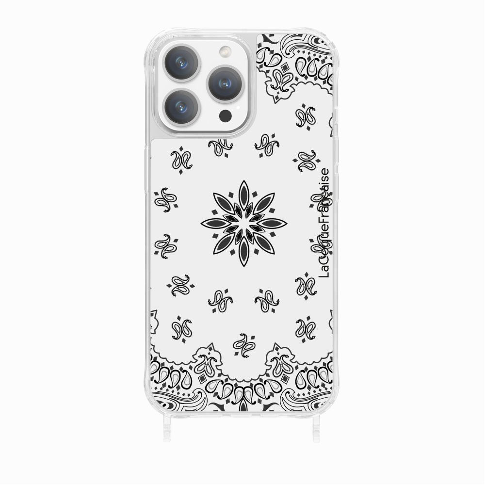 Coque Anneaux Imprimee Bandana Blanc - 18