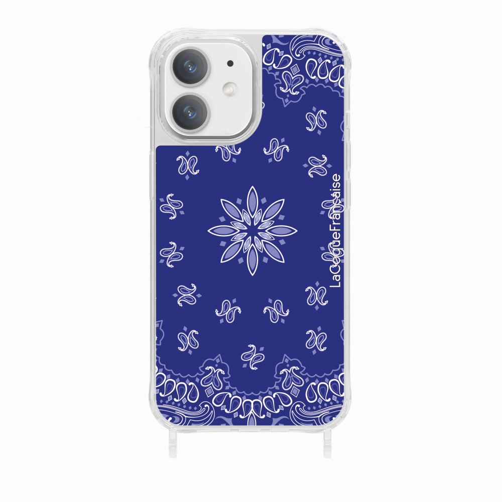 Blue Bandana Printed Rings Case