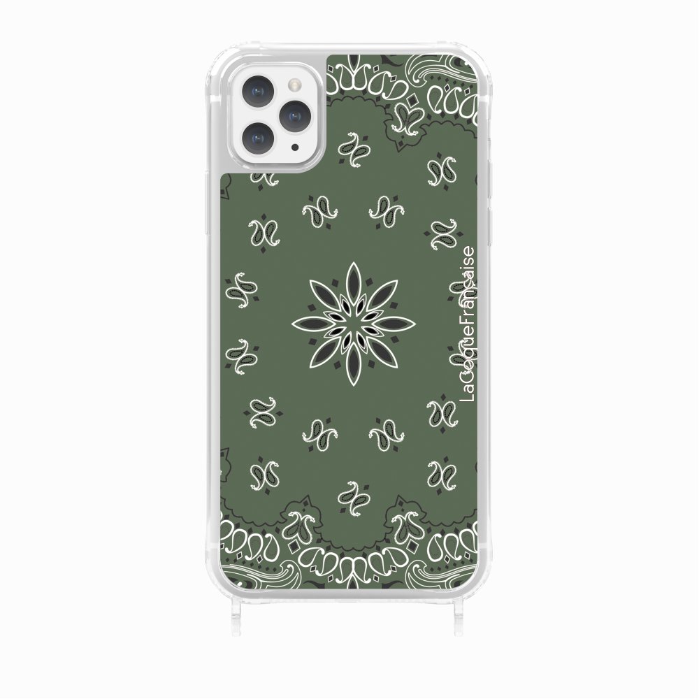 Coque Anneaux Imprimee Bandana Kaki - 27