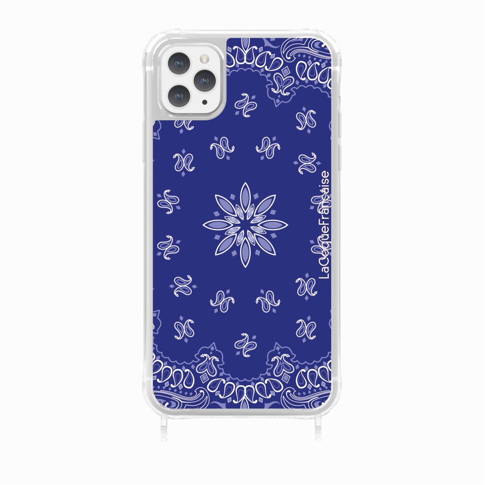 Blue Bandana Printed Rings Case
