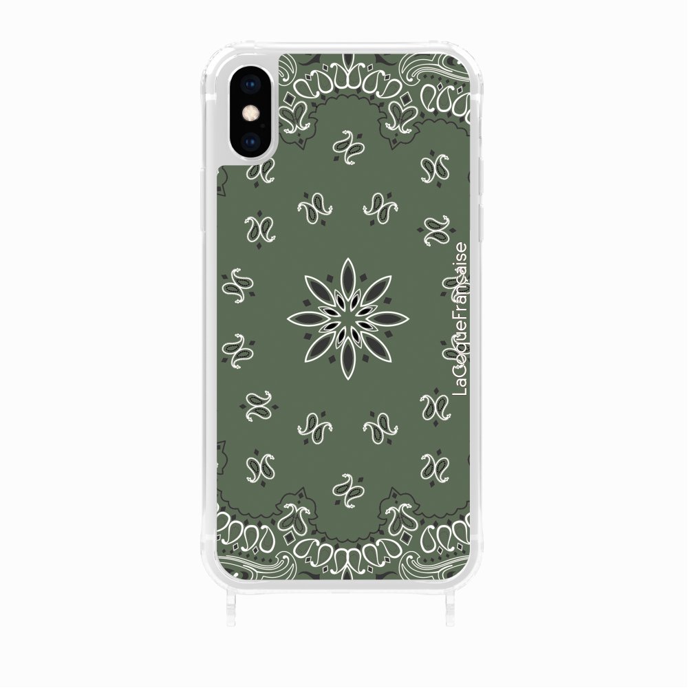 Coque Anneaux Imprimee Bandana Kaki - 29