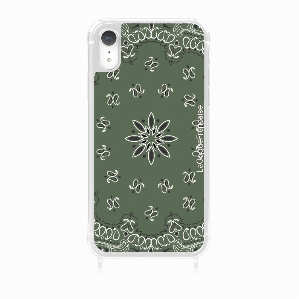 Coque Anneaux Imprimee Bandana Kaki - 31