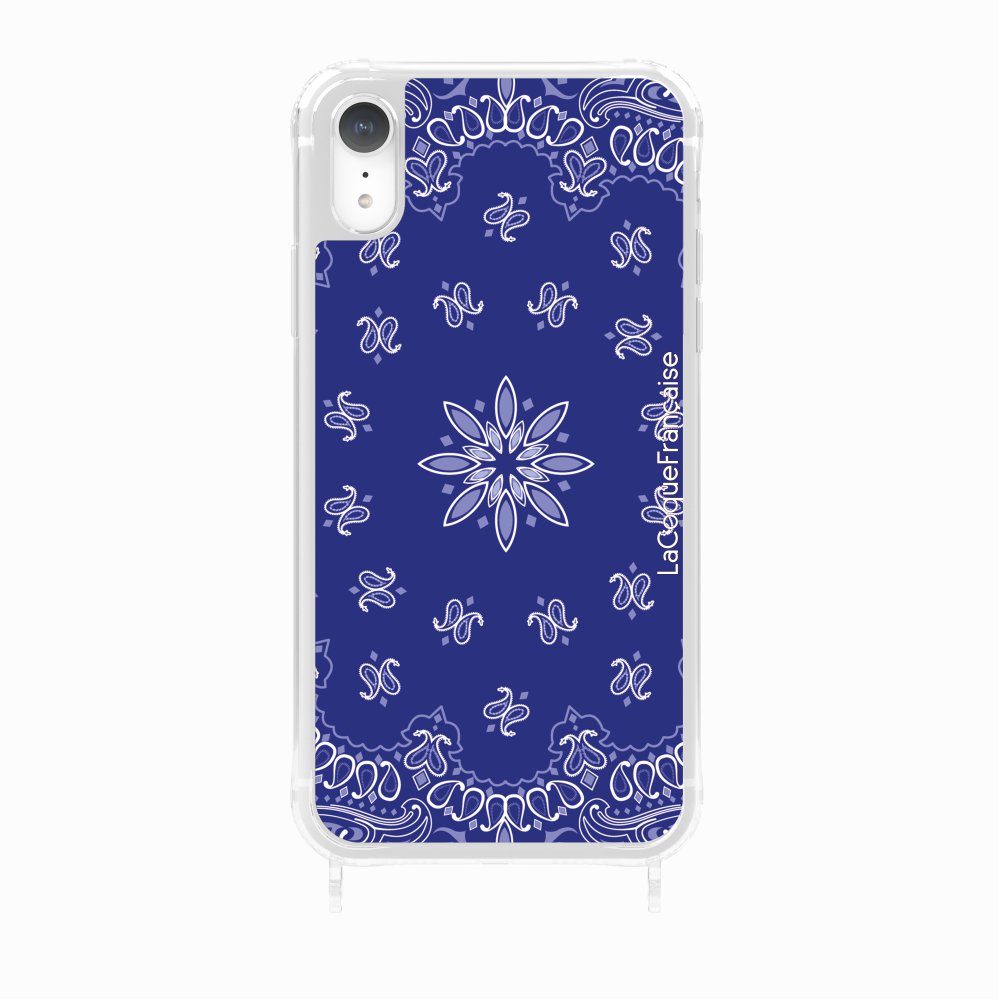 Blue Bandana Printed Rings Case