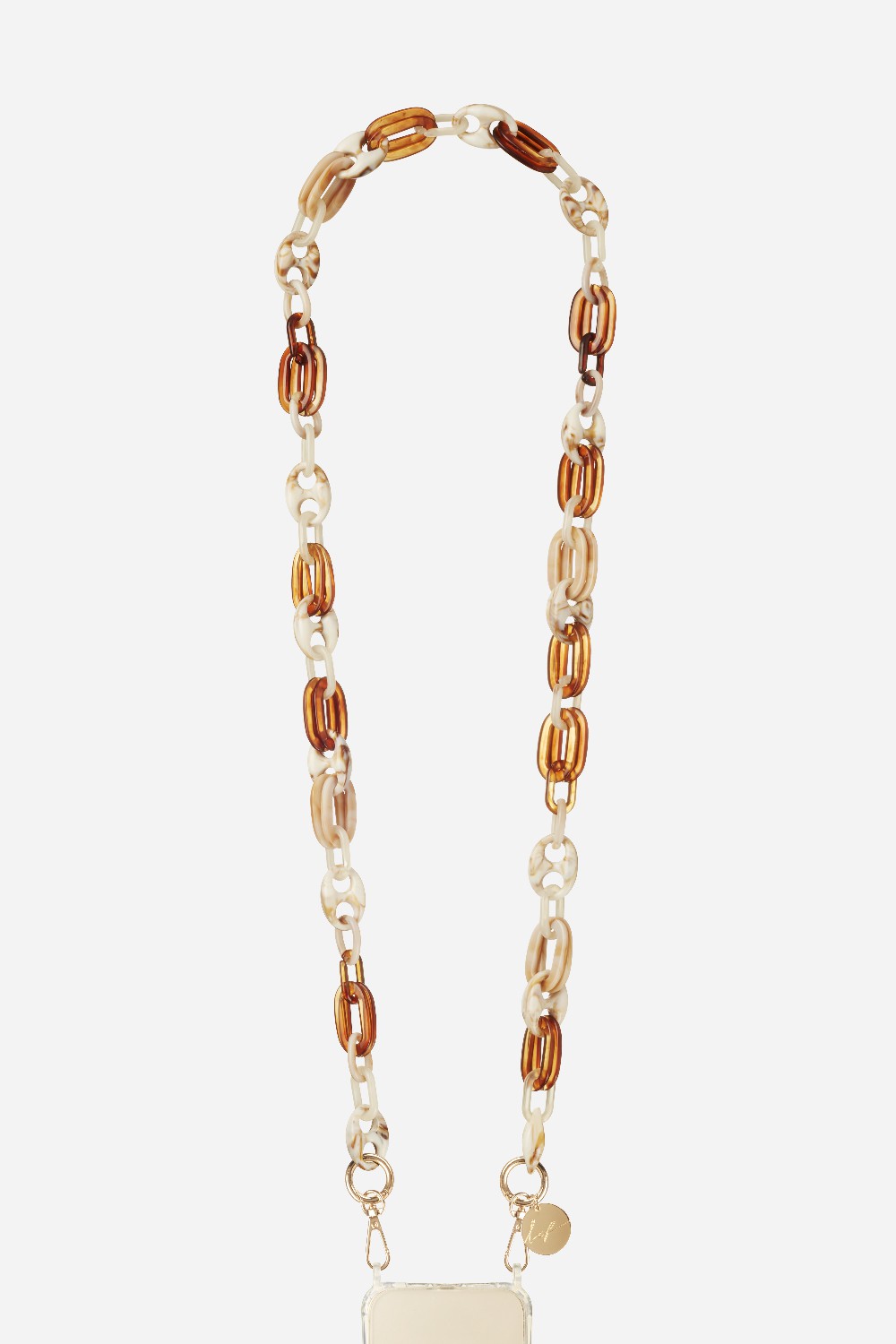 Chaine Longue Andy Beige 120 cm