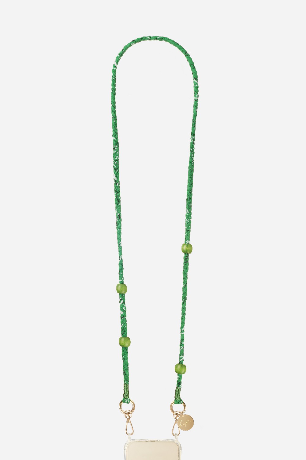 Della green braided cord
