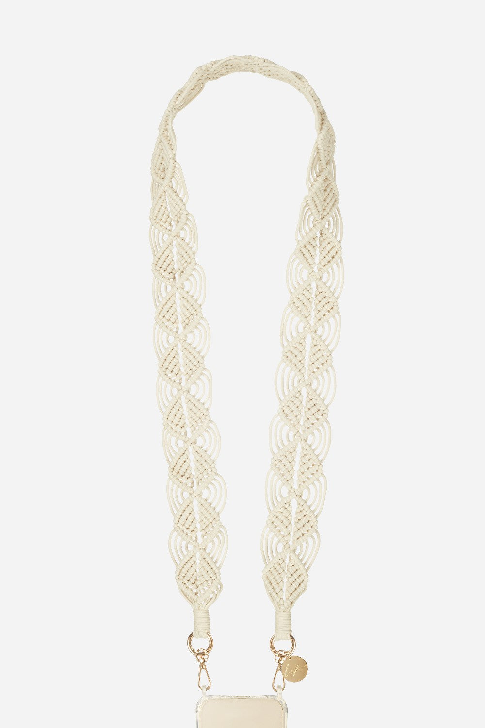 Chaine Longue Eva Beige 120 cm