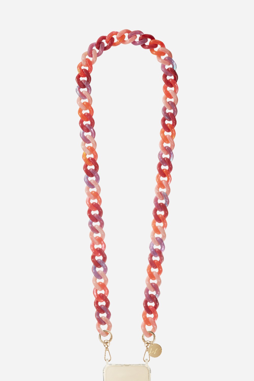 Chaine Longue Gia Rose 120 cm
