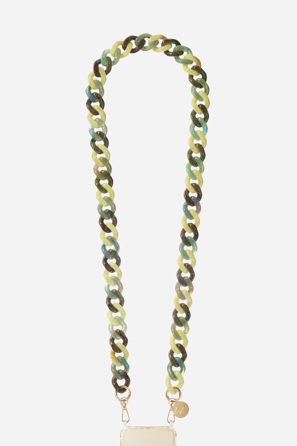 Chaine Longue Gia Vert 120 cm