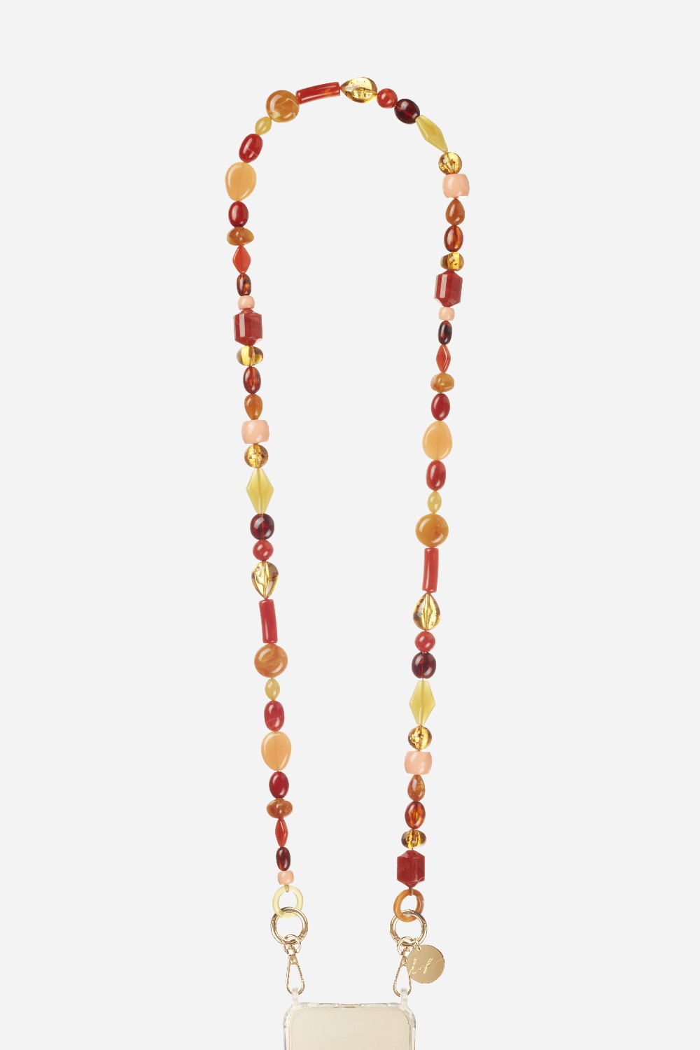 Chaine Longue Paola Bordeaux 120 cm