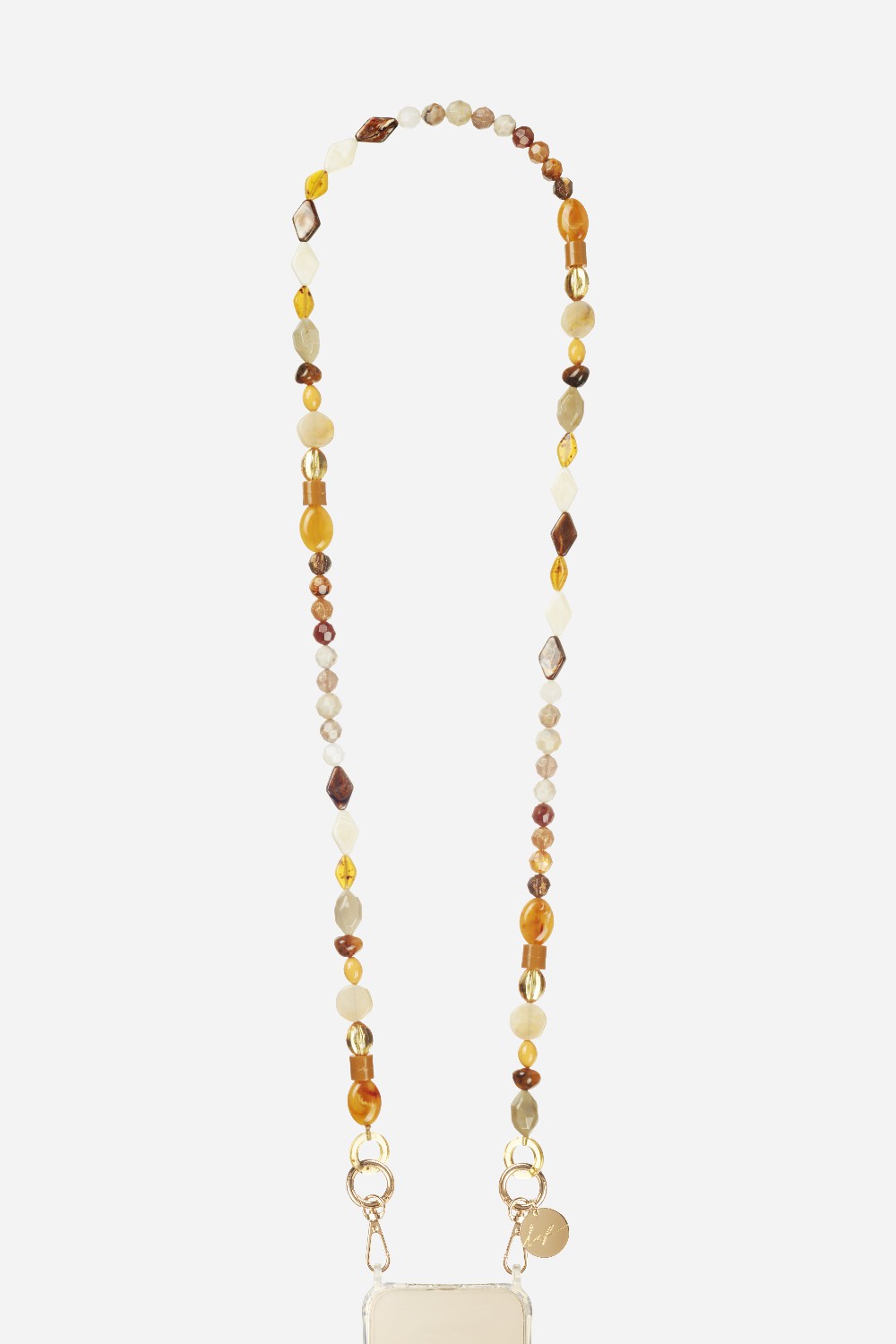 Chaine Longue Paola Moutarde 120 cm