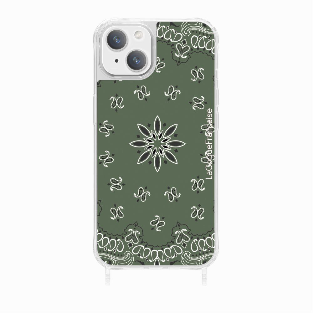 Coque Anneaux Imprimee Bandana Kaki - 14
