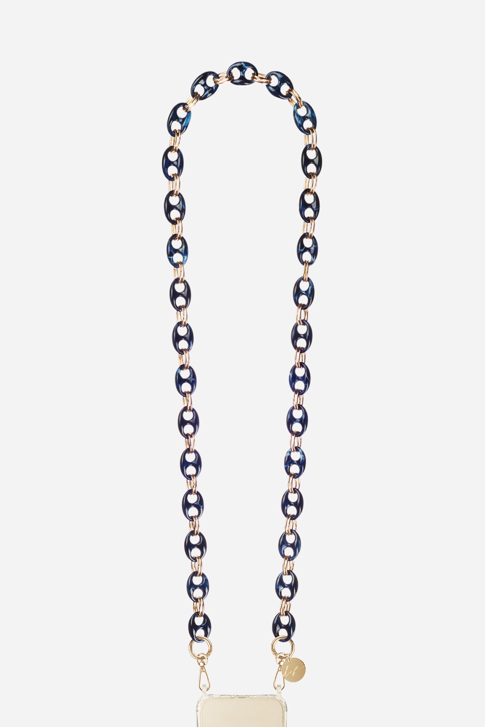 Chaine Longue Camille Bleu 120 cm
