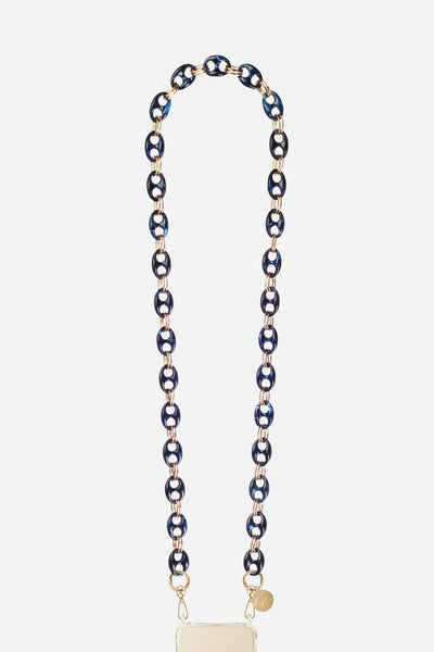 Chaine Longue Camille Bleu 120 cm