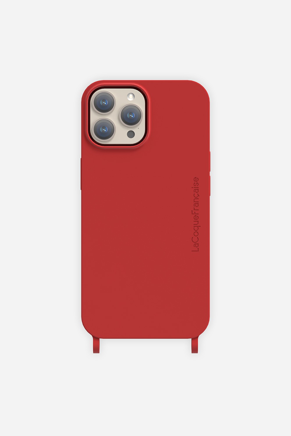 Coque Anneaux Soft Touch Rouge - 18