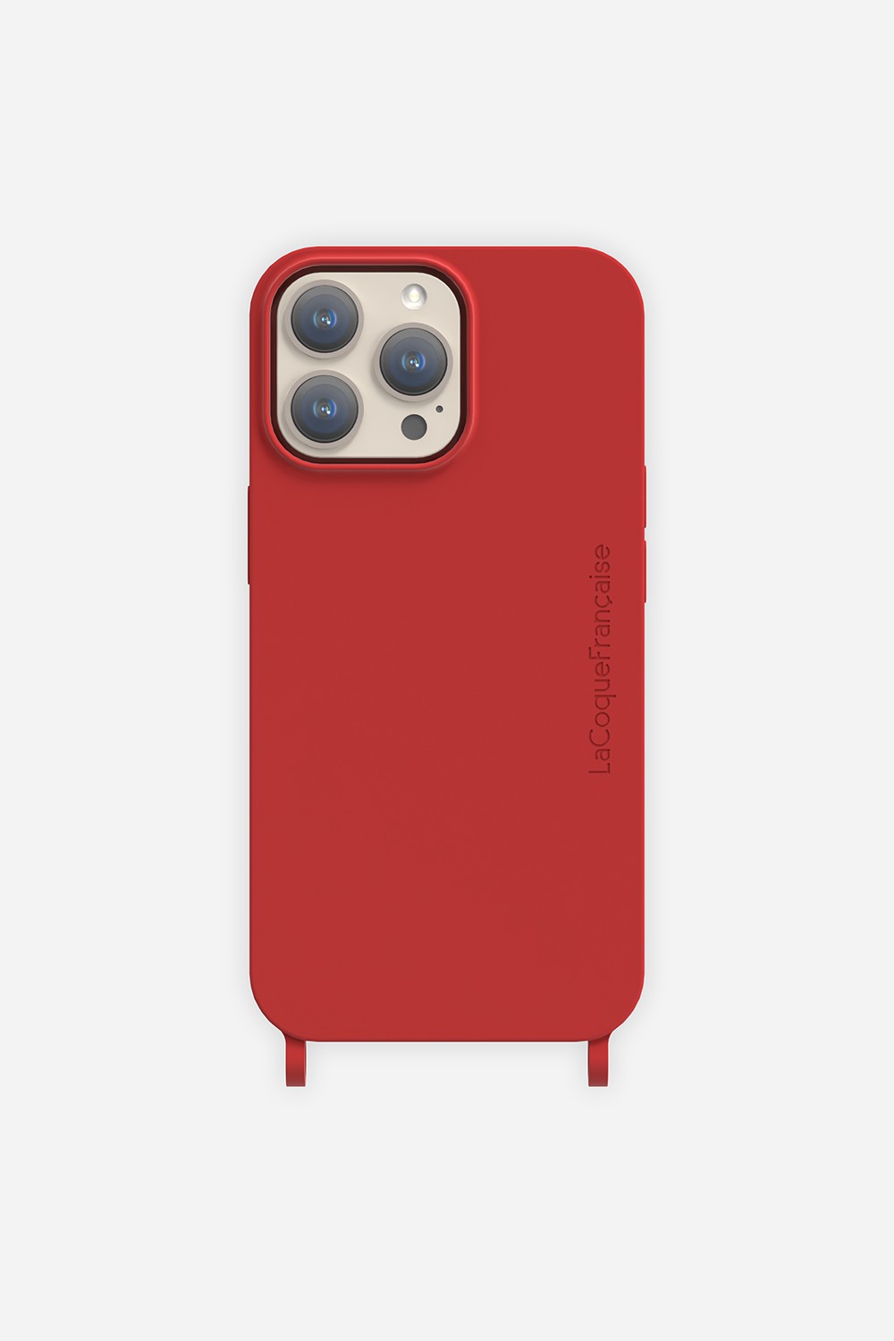 Coque Anneaux Soft Touch Rouge - 13