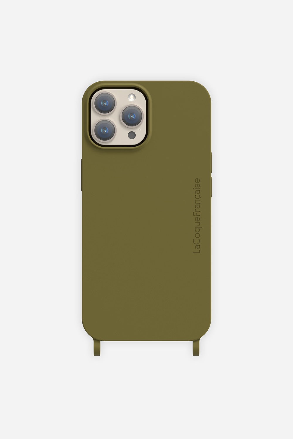 Coque Anneau Soft Touch Kaki