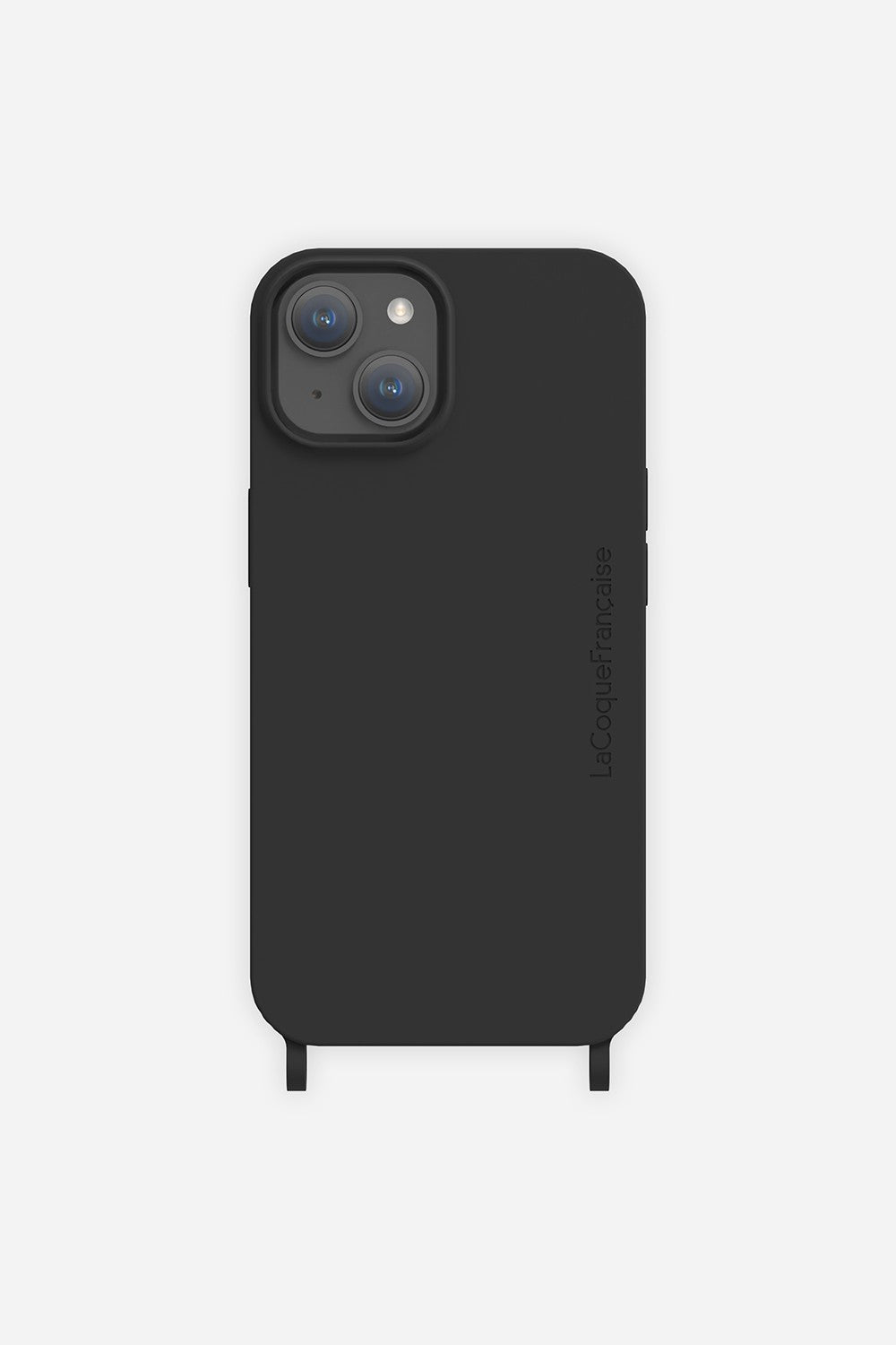 Coque Anneau Soft Touch Noir