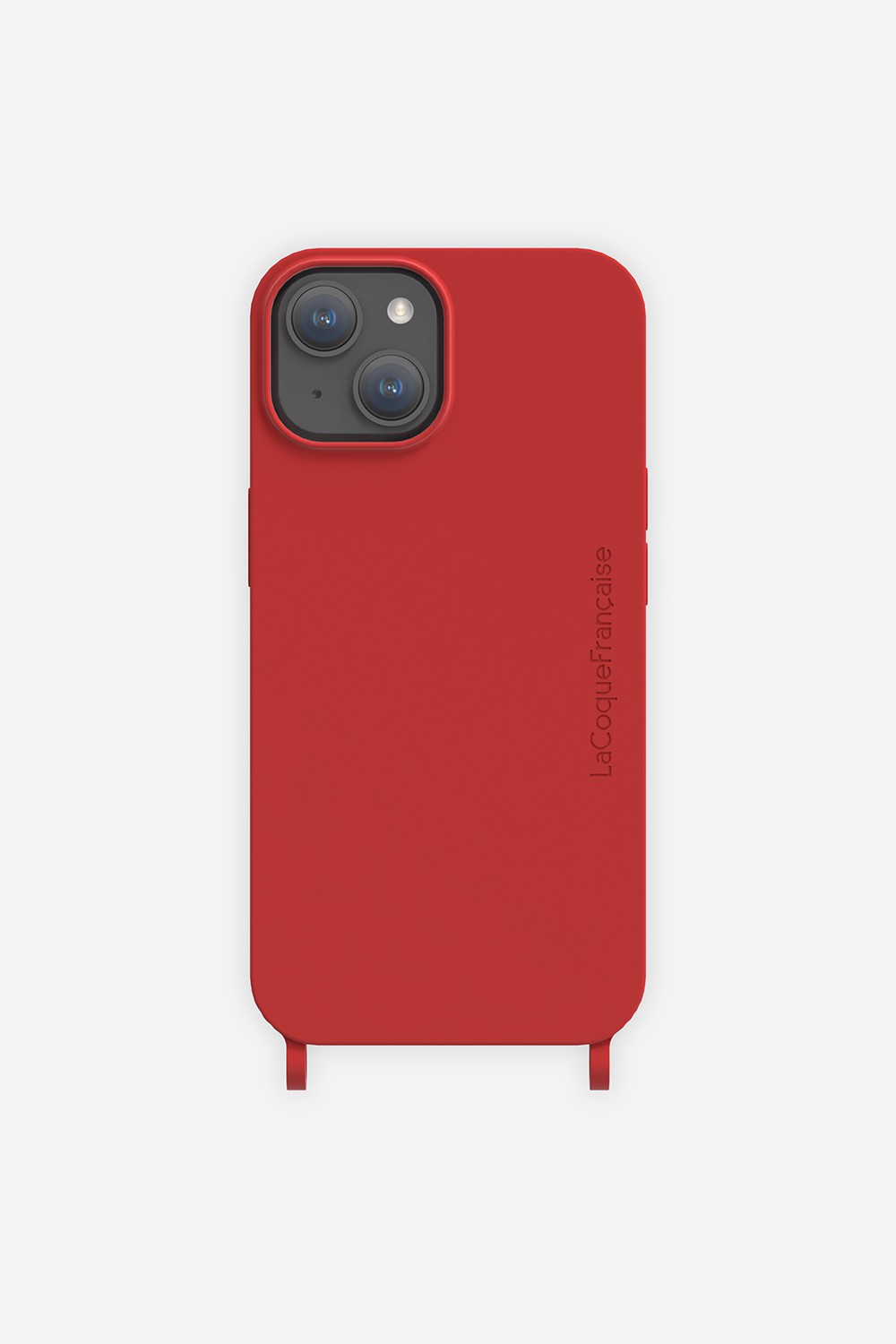 Coque Anneaux Soft Touch Rouge - 16