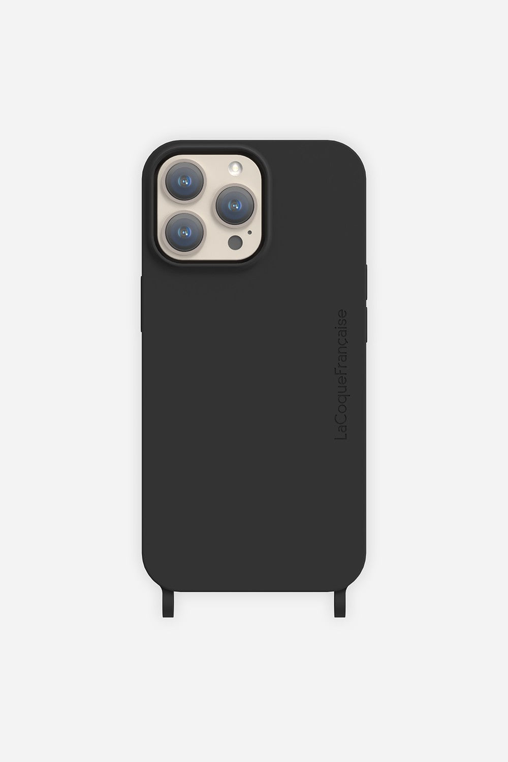 Coque Anneau Soft Touch Noir