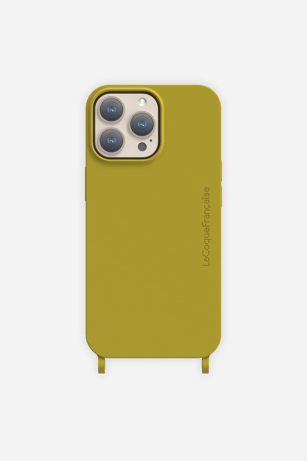 Coque Anneau Soft Touch Vert Olive