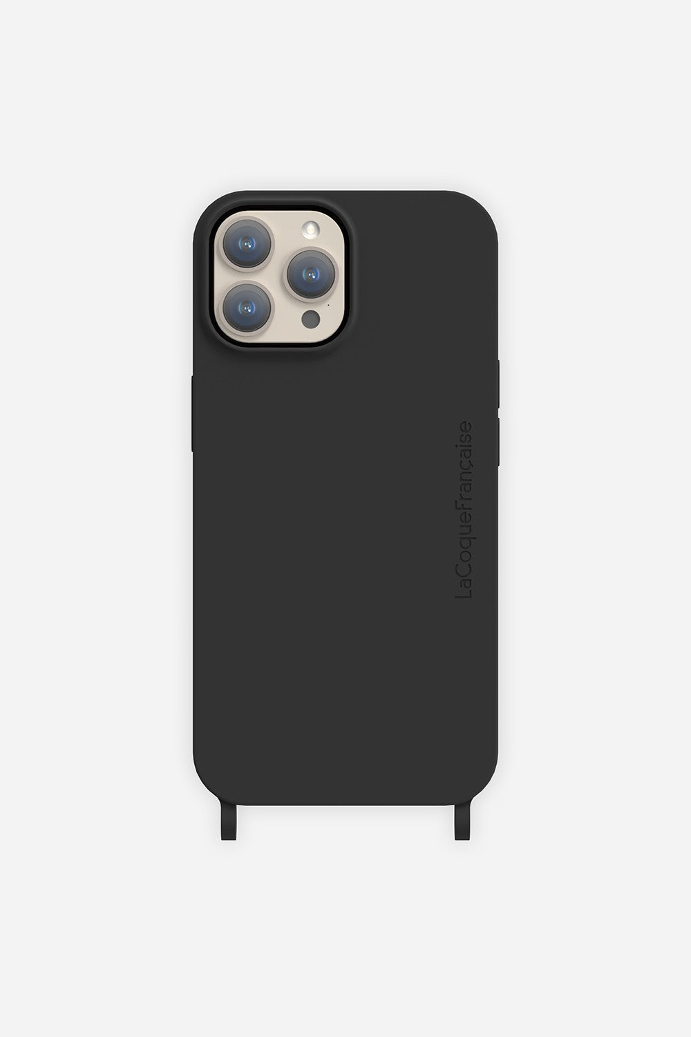 Coque Anneau Soft Touch Noir