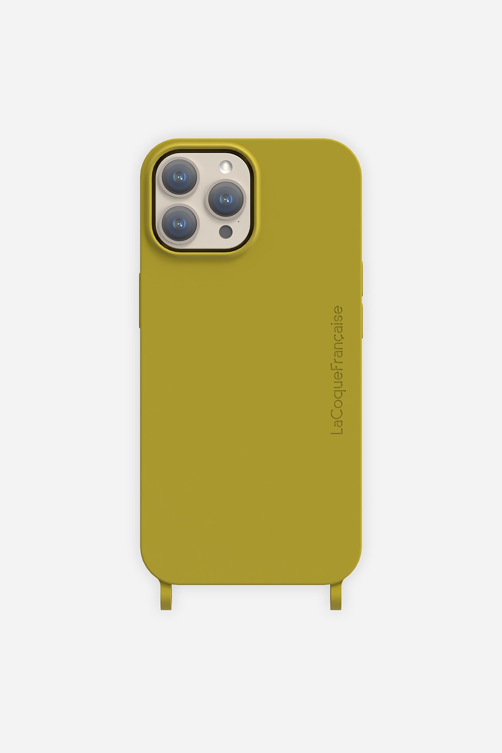 Coque Anneau Soft Touch Vert Olive