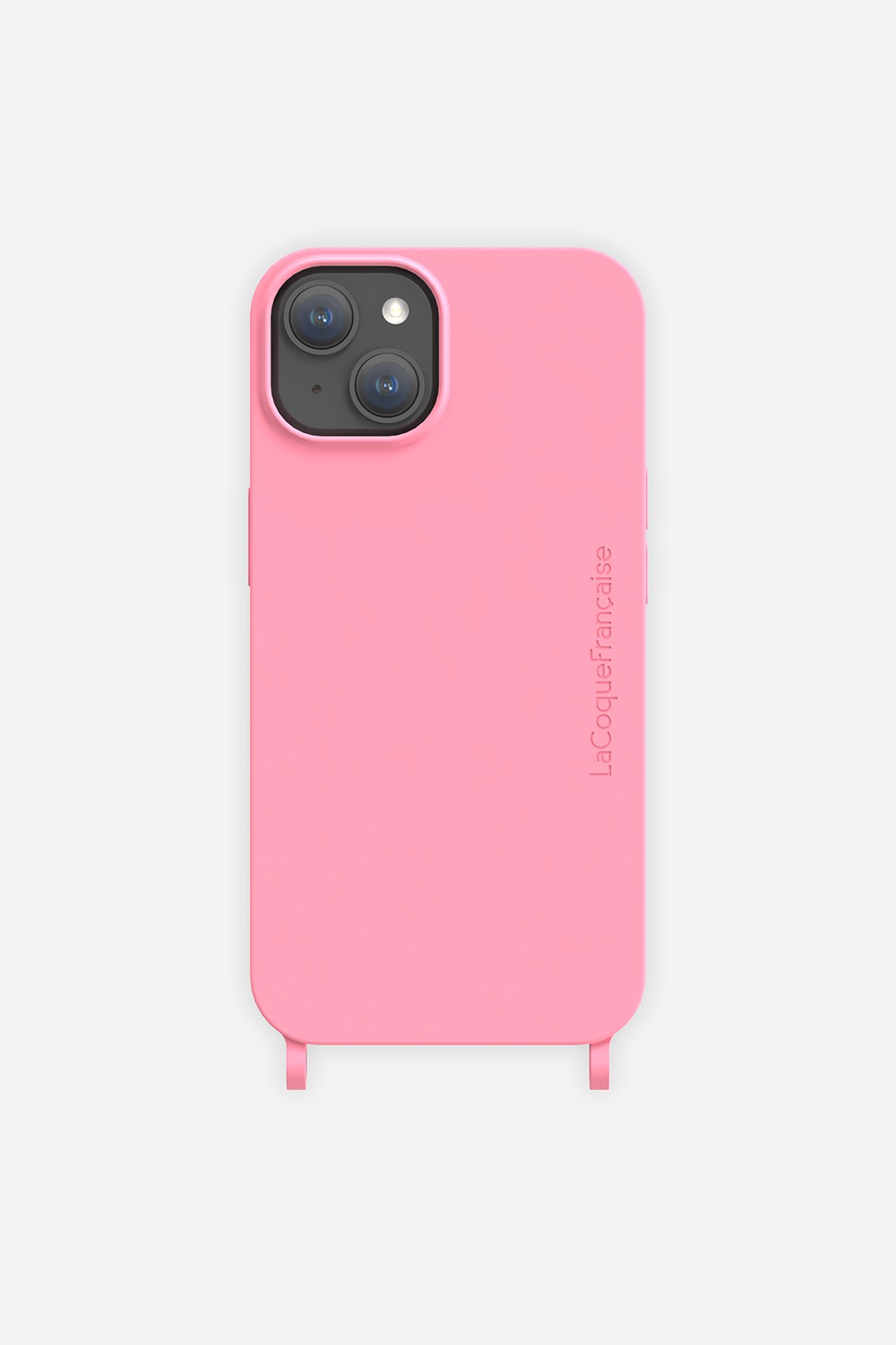 Coque Anneaux Soft Touch Rose - 11