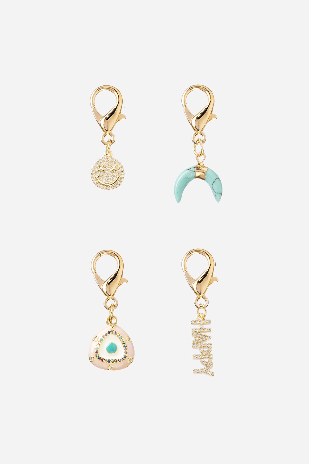 Charms Pack De 4 Charms Dore