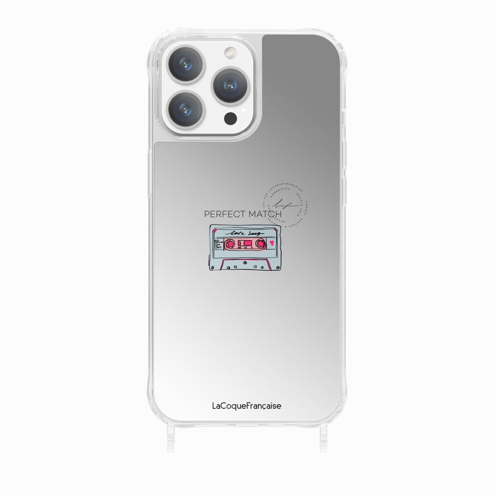 Coque Anneaux Miroir Imprimee Cassette