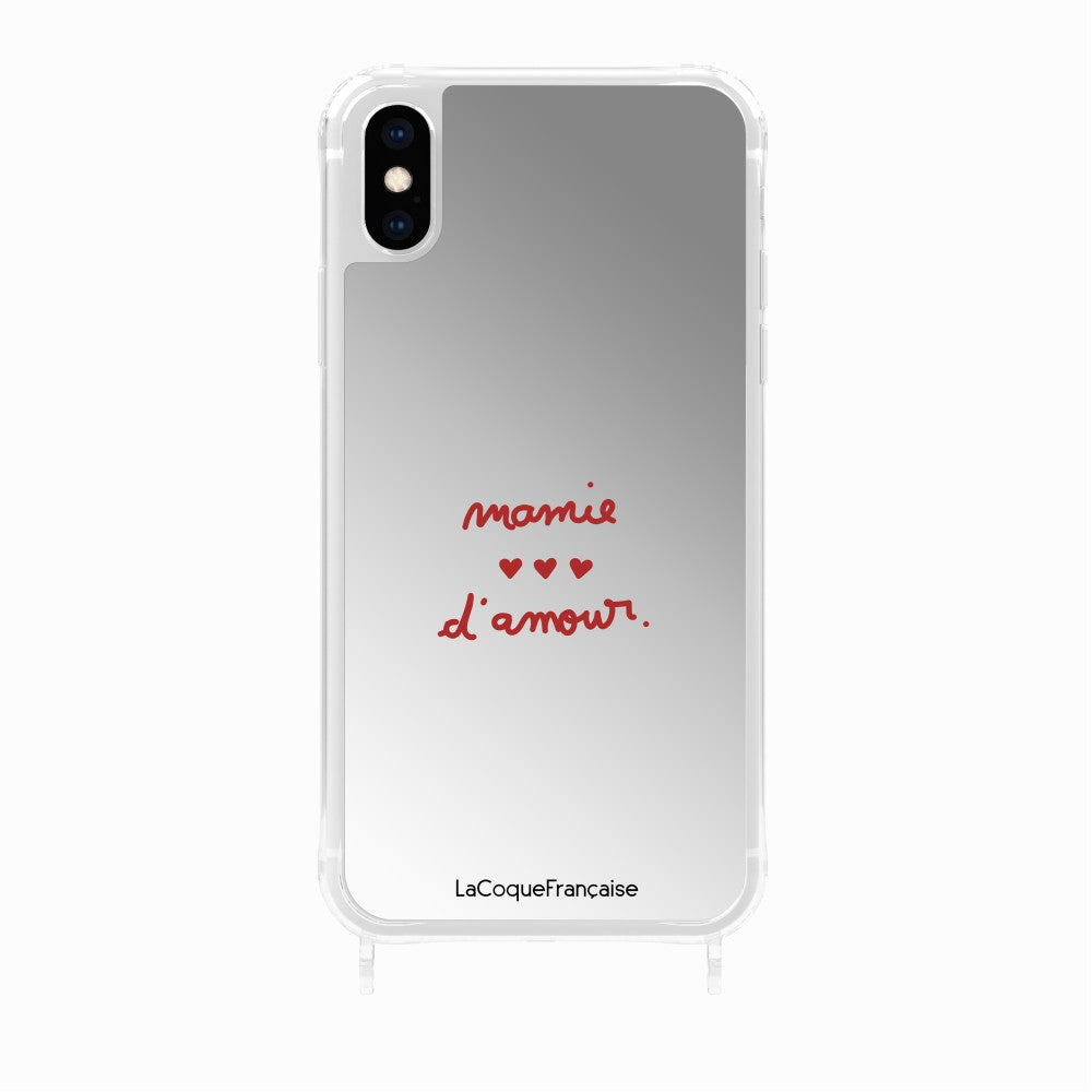 Coque Anneaux Miroir Imprimee Mamie D'amour
