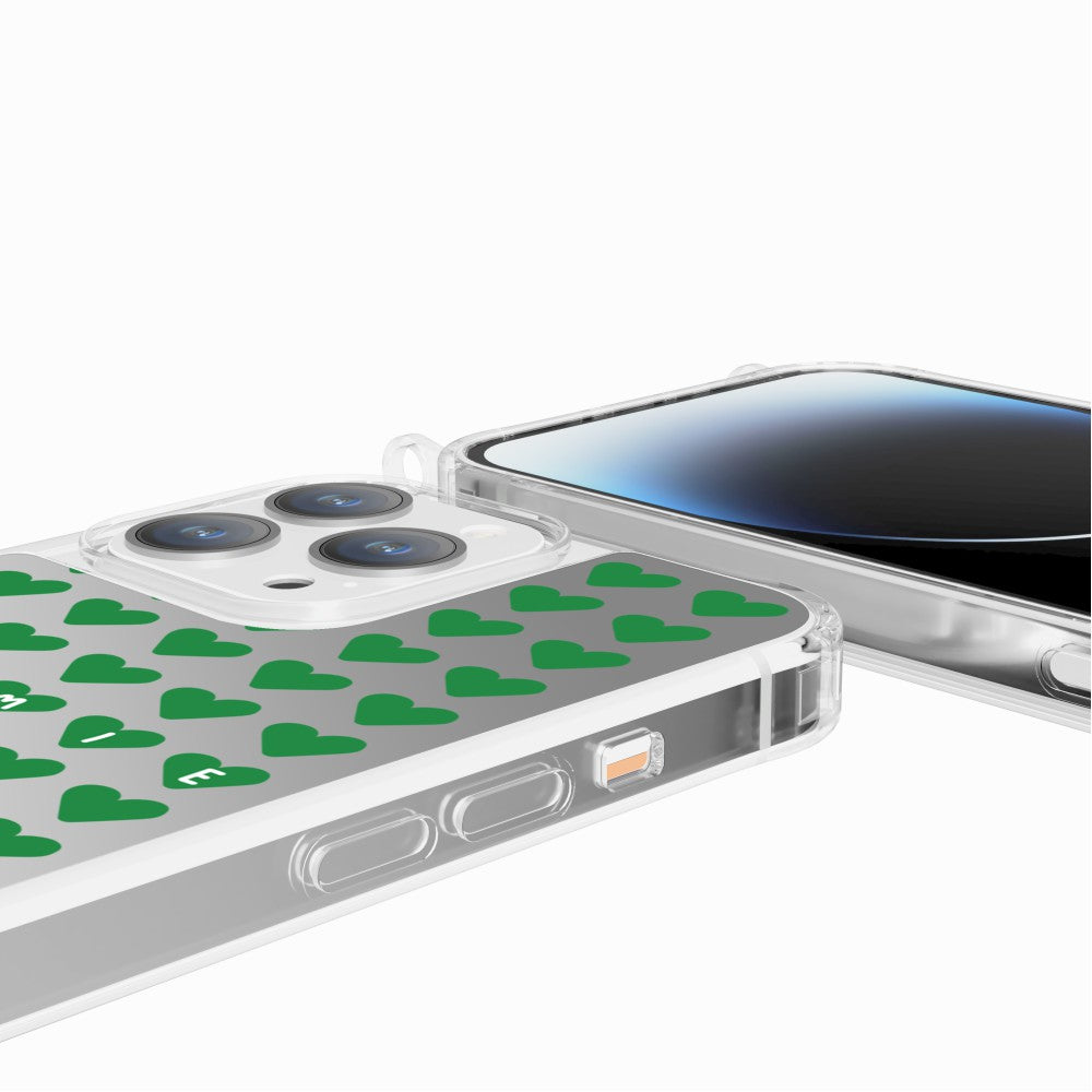 Printed Rings Case Granny Rain Of Hearts