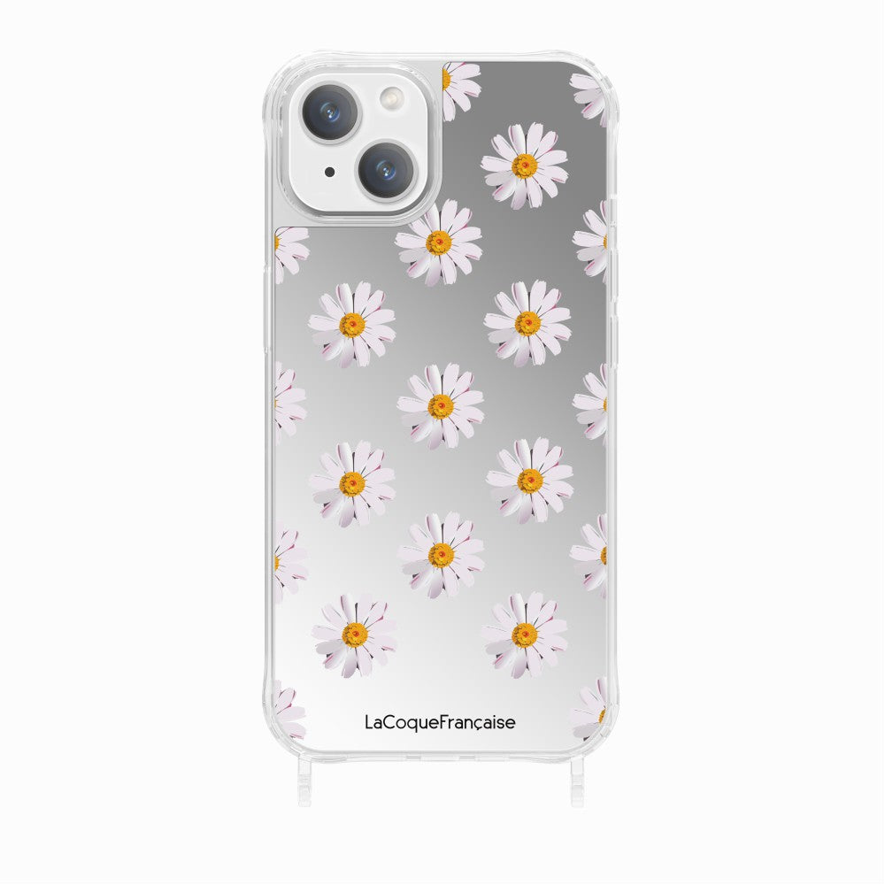 Coque Anneaux Miroir Imprimee Marguerites - 8
