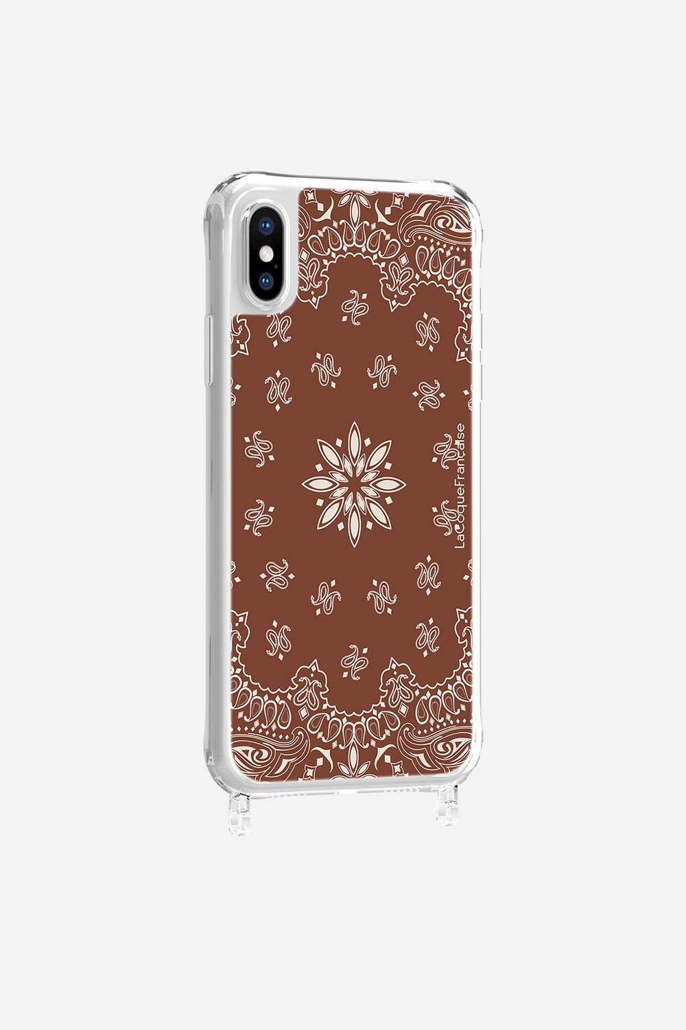 Coque Anneaux Imprimee Bandana Brun - 29