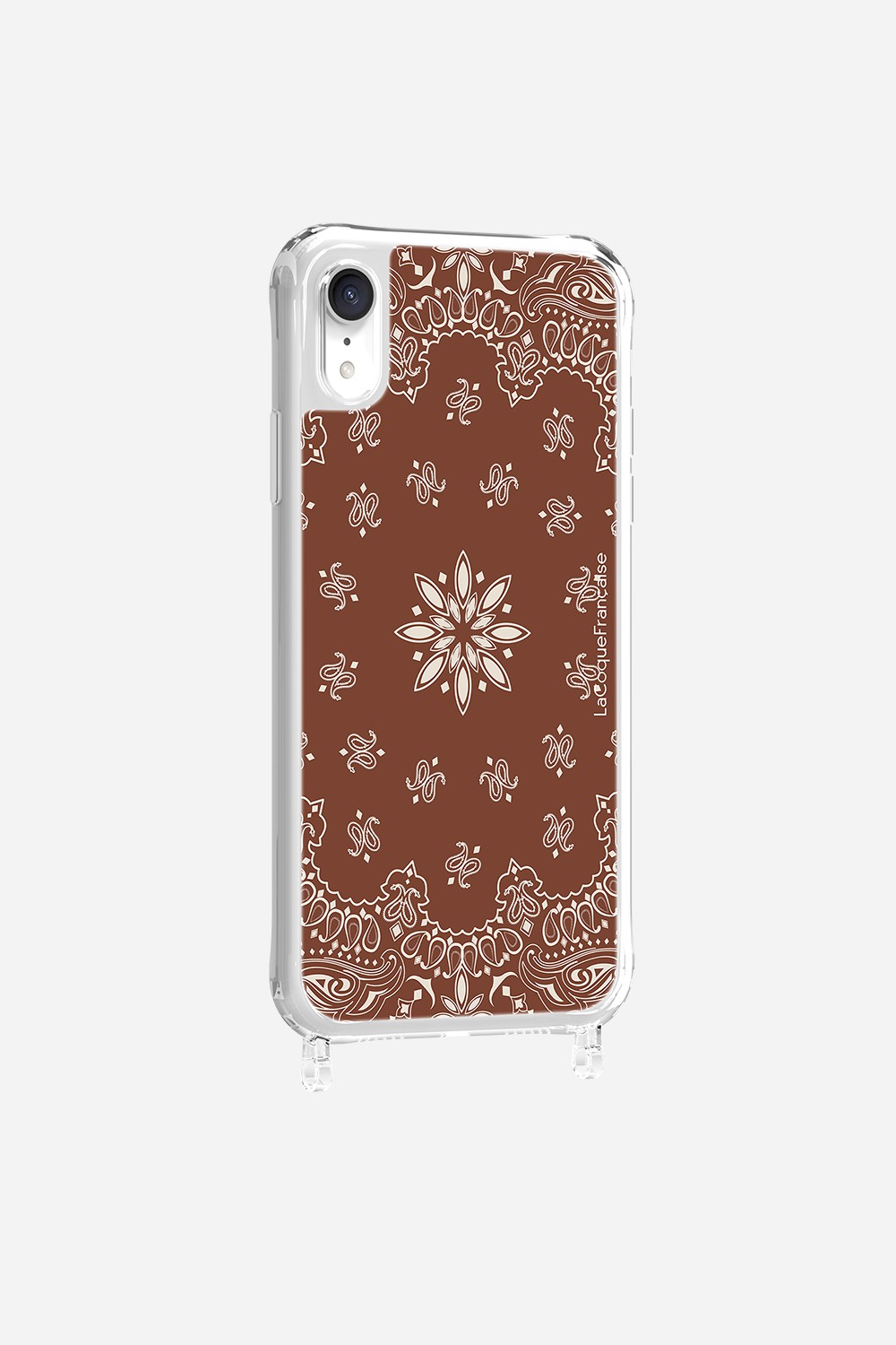 Coque Anneaux Imprimee Bandana Brun - 31