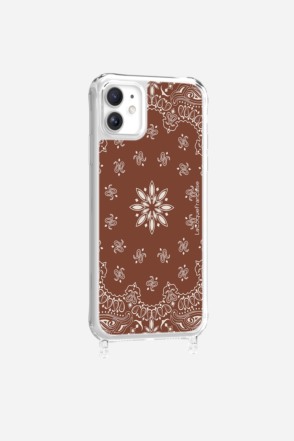 Coque Anneaux Imprimee Bandana Brun - 28