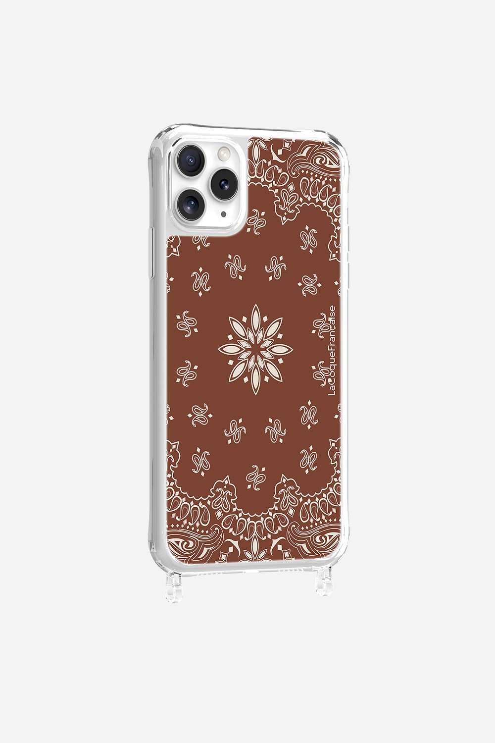 Coque Anneaux Imprimee Bandana Brun - 26