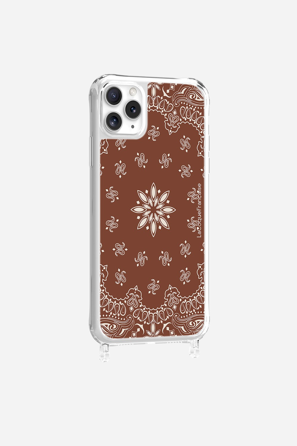 Coque Anneaux Imprimee Bandana Brun - 27
