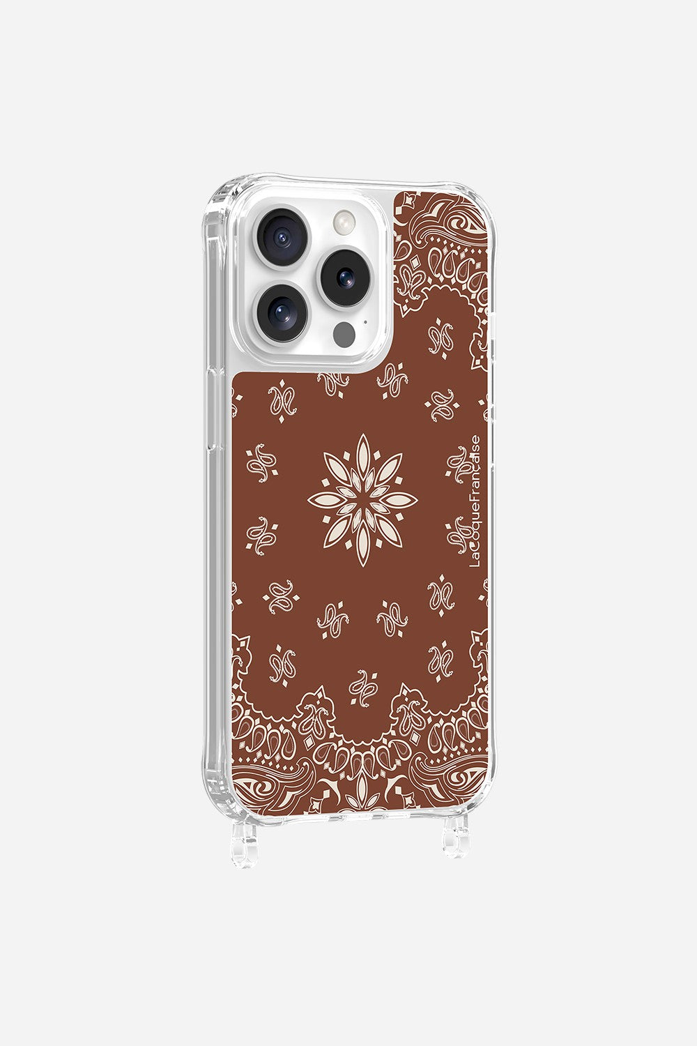 Coque Anneaux Imprimee Bandana Brun - 19