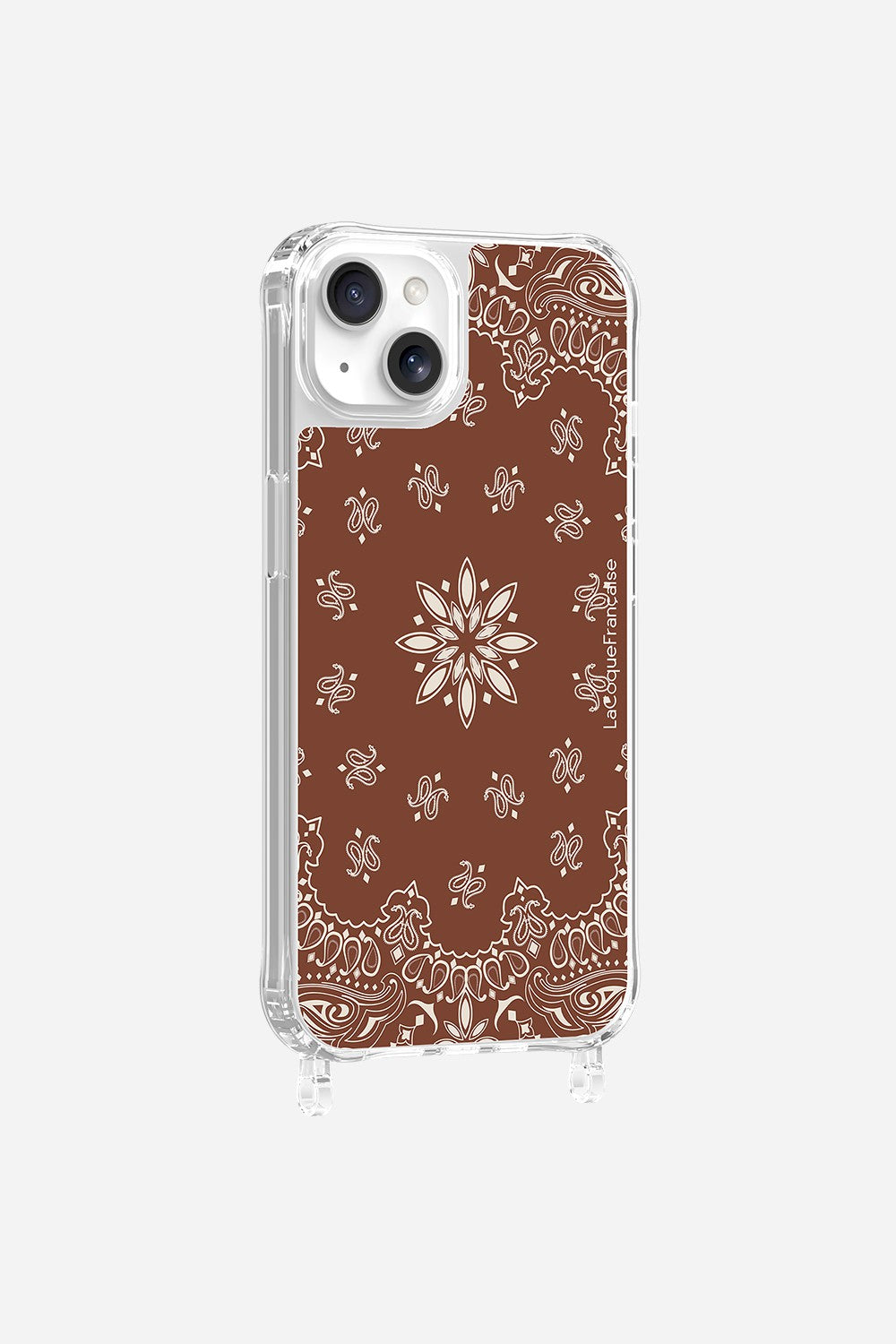 Coque Anneaux Imprimee Bandana Brun - 18