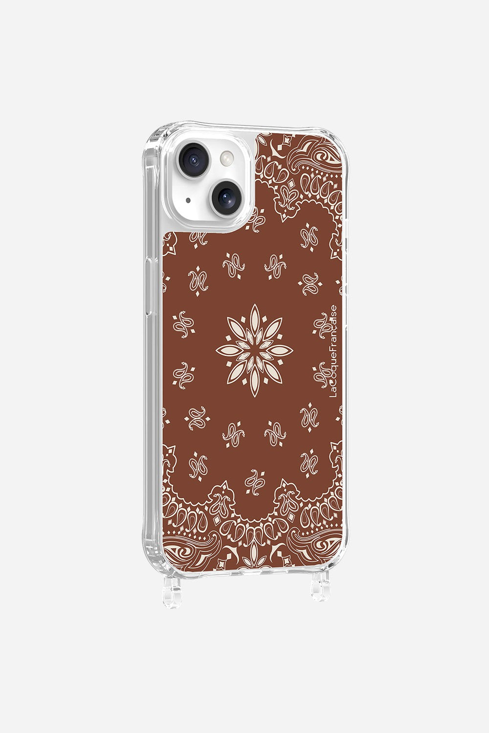 Coque Anneaux Imprimee Bandana Brun - 14