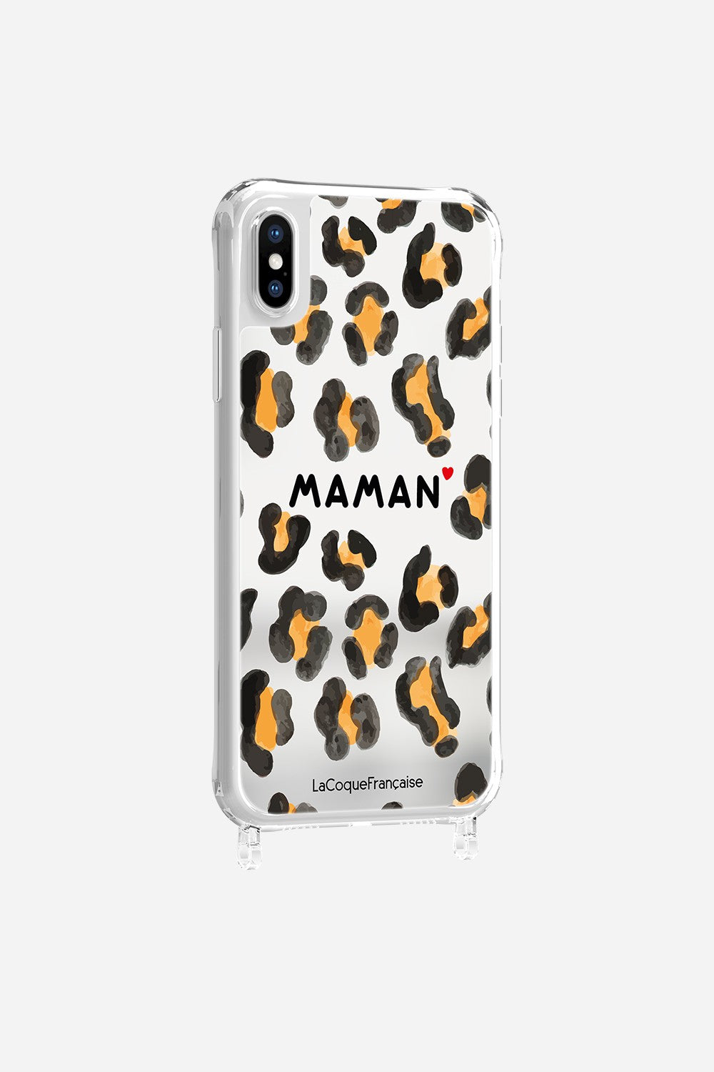 Coque Anneaux Miroir Imprimee Maman Leopard